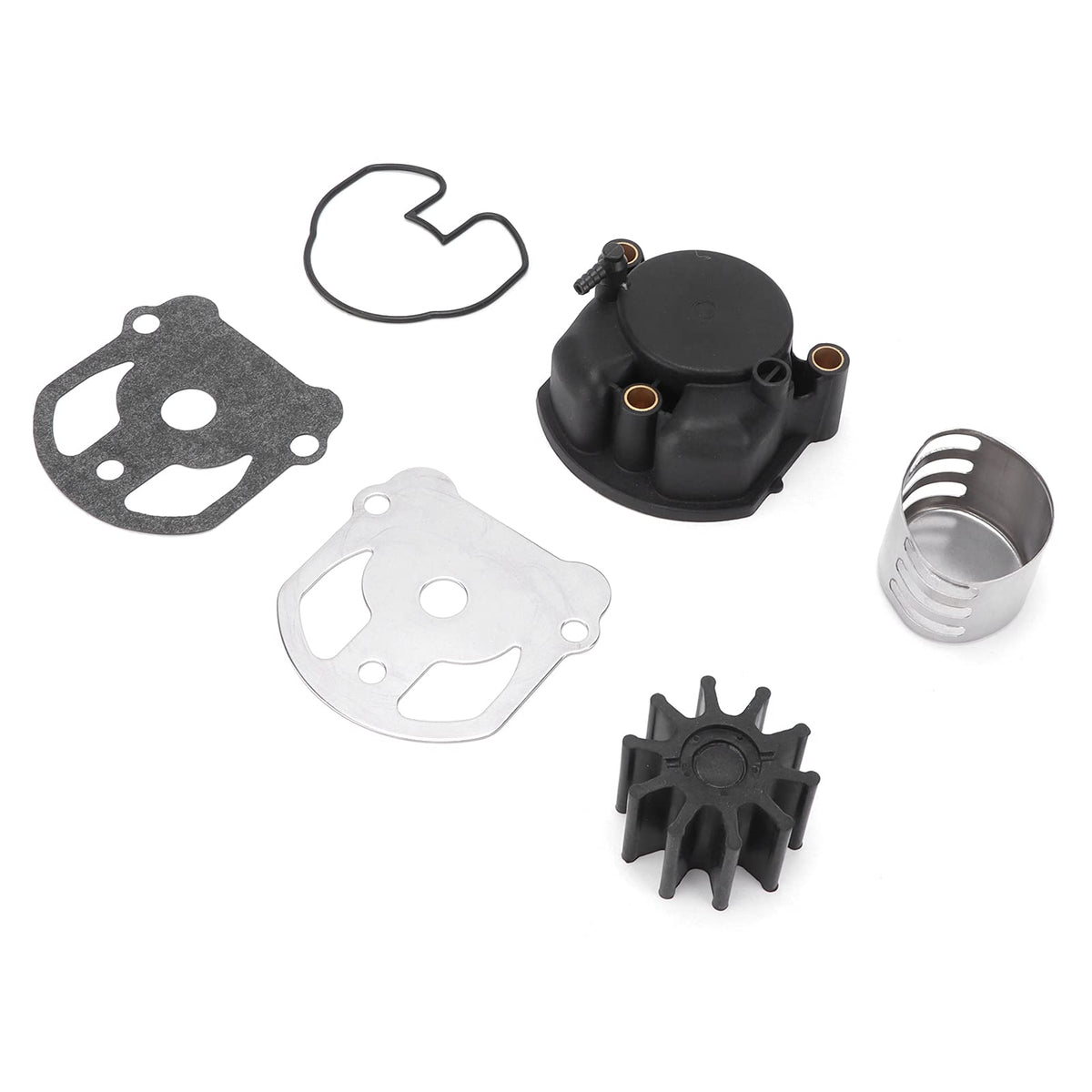 Srliya Kit, Replacement for OMC Cobra 2.3 2.5 3.0 4. 4.6 5.0 .7 .8 7. Liter 1986-1993 with Impeller Wear Plate Gasket Seal Impeller Lining Shell
