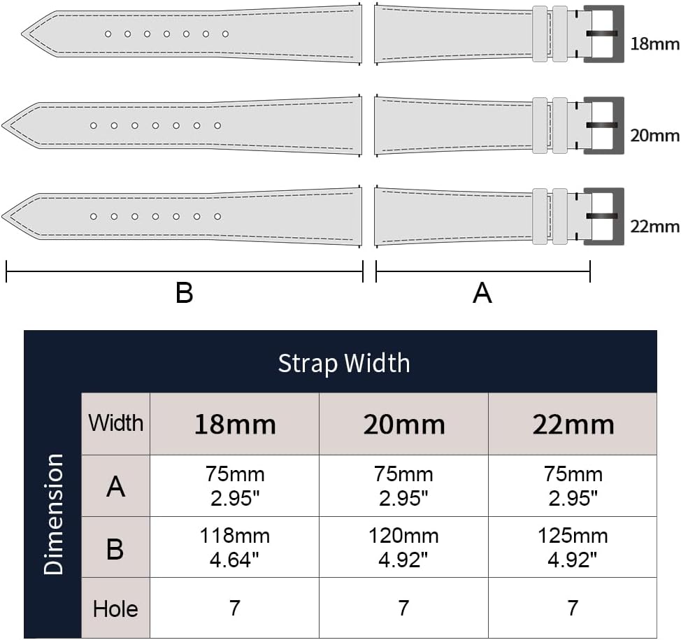 Premium Soft Hybrid (Leather and Sailcloth) Watch Bands for Men Women,18mm 20mm 22mm Multiple Sizes Quick Release