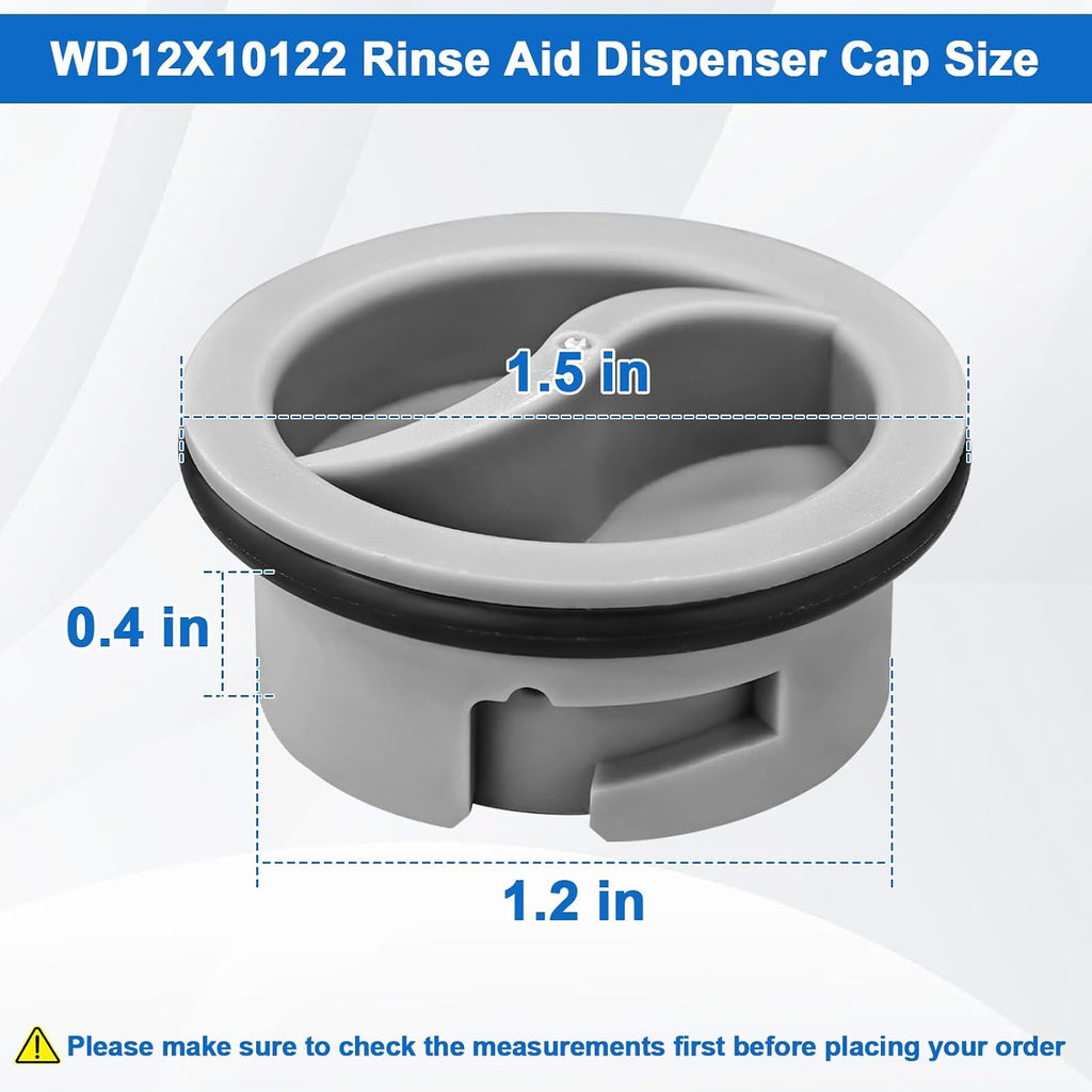 WD12X10122 Dishwasher Rinse Aid Dispenser Cap Compatible with GE Dishwasher