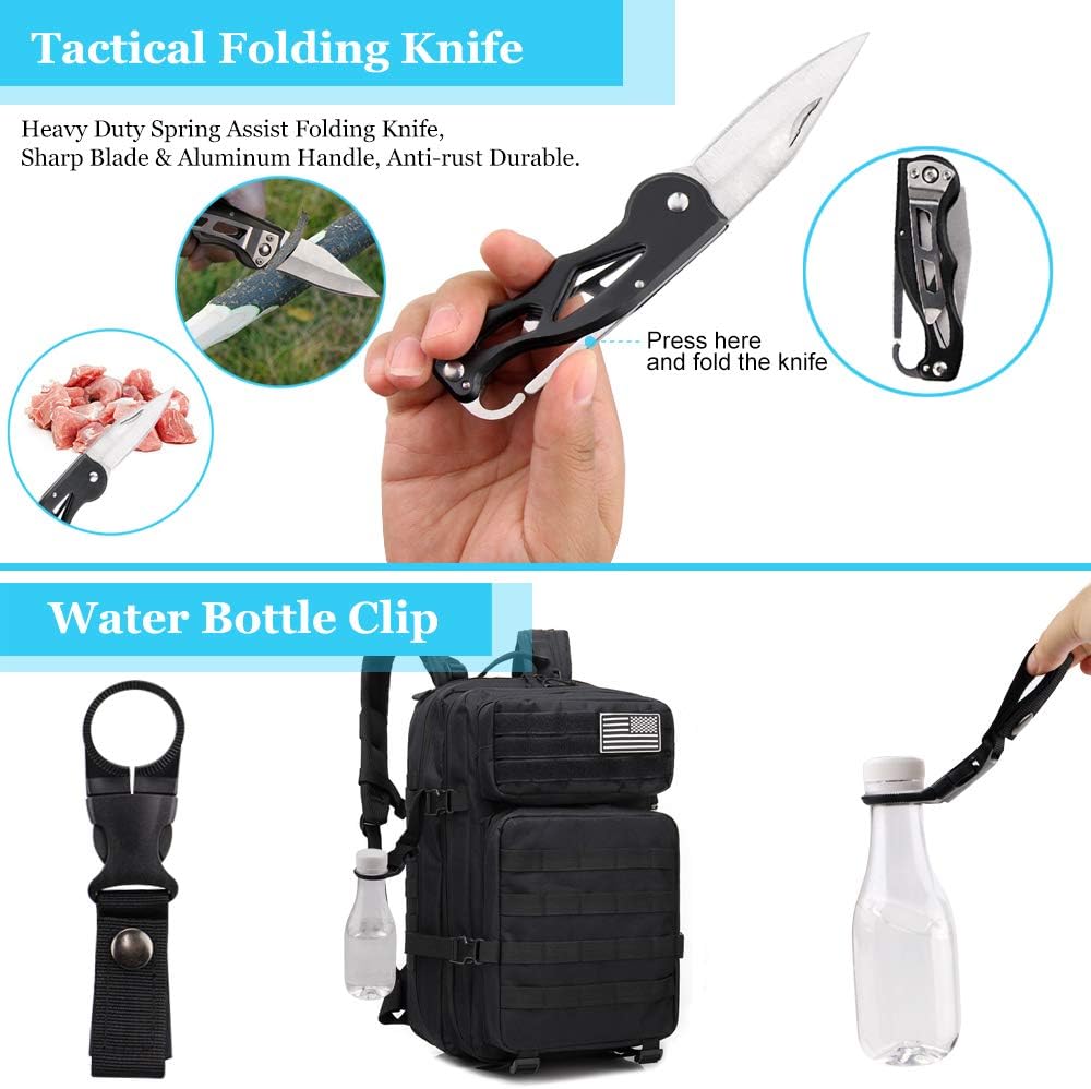 Survival Kit Outdoor Emergency Gear Kit for Camping Hiking Travelling or Adventures