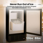 Built-In Stainless Steel Ice Maker, Undercounter, UIM-155