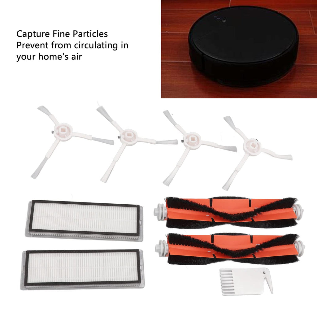 JTLB Brush Filter, White Flat Comb Set 1C, F9, 1T, Mi Robot Vacuum Mop Replacement