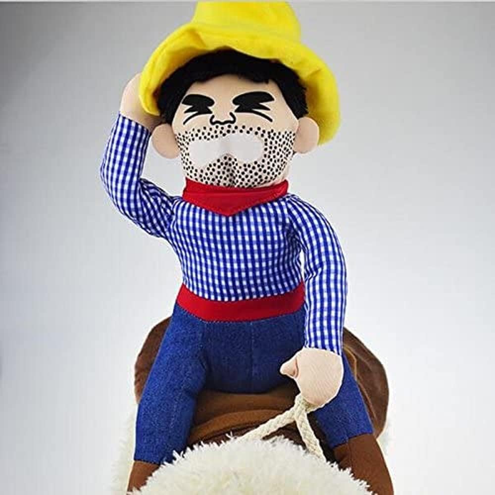 Halloween Cowboy Dog Costume Cosplay Apparel Riders Clothing | cat apparel