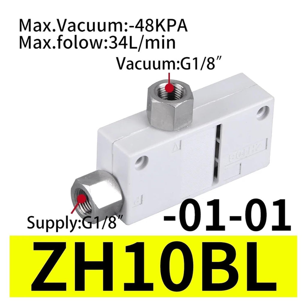 Large Suction Flow Vacuum Generator ZH05BS/ZH05BL(ZH10BL-01-01)
