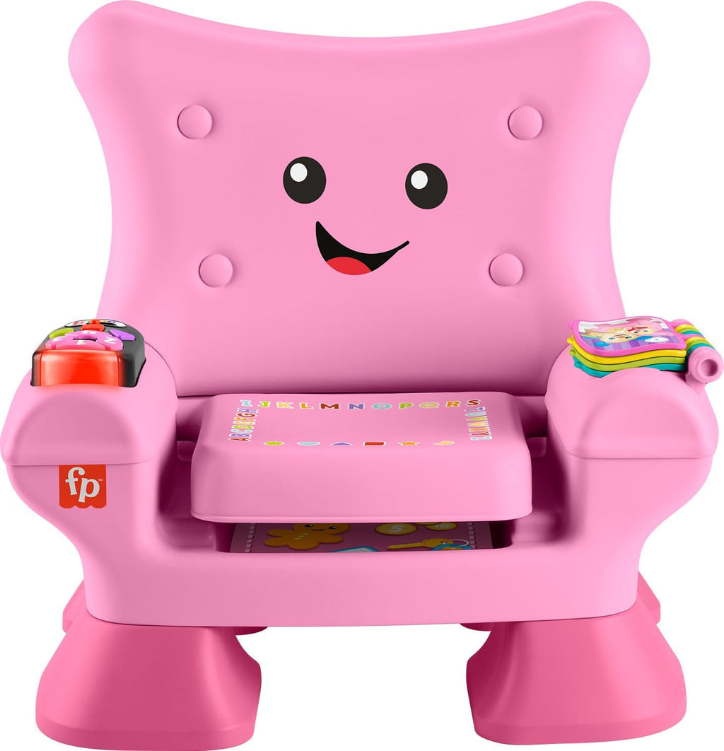 Fisher-Price Laugh & Learn Smart Stages Chair, Pink | Pretend Chair with Lights & Educational Music, Toddler Toy for