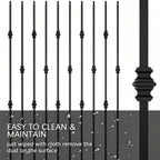 1/2 inch Wrought Iron Balusters Square Balusters for Staircase Interior