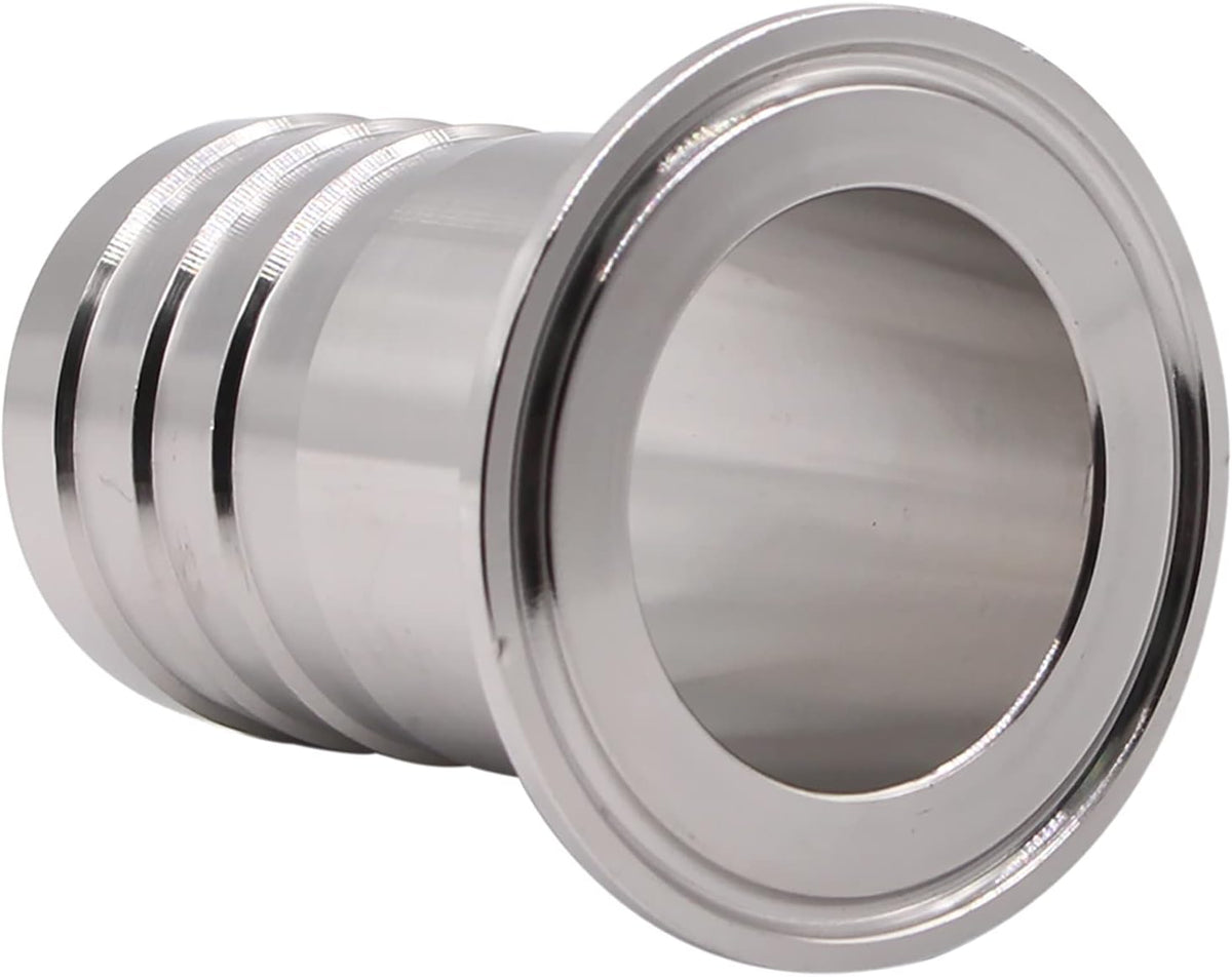 DERNORD 2 Pack 1.5" Tri Clamp to 1.5 inch Hose Barbed Adapter SUS304 Sanitary Hose Barb Pipe Fitting
