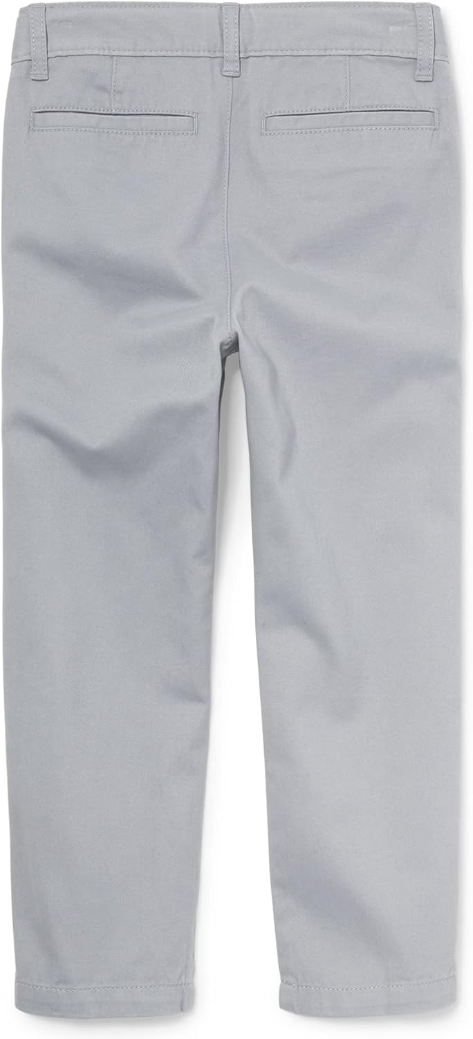 Boys Stretch Chino Pants,Fin Gray Single,18H