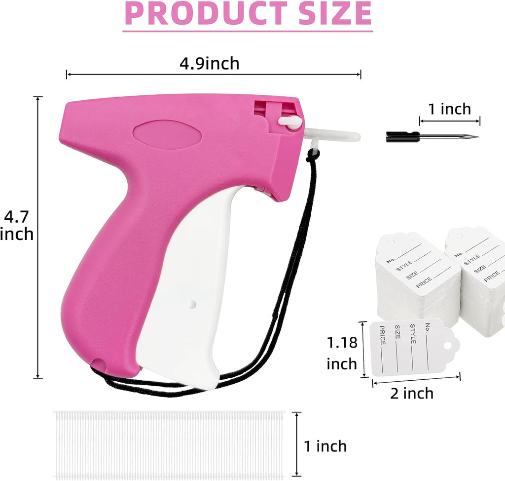 Price Tagging Gun for Clothing, Standard Retail Price Tag Attacher with Gun for Clothes 1600 1" Barbs Fasteners, 400