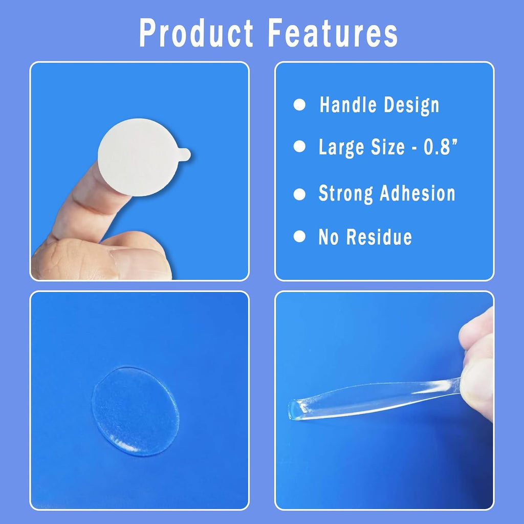 Double Sided Tape, Adhesive Dots (252Pcs, 0.79"), Sticky Tack, Poster Putty