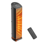 Space Heater for Indoor Use - 24 inches 1500W Ceramic Heater with Remote Control, 12 Hour Timer, Oscillation, LED