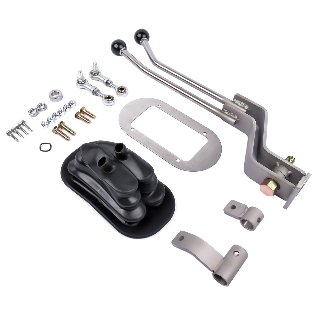 Stainless Twin-Stick Shifter Boot Replacement for GM Transfer Case Shifter