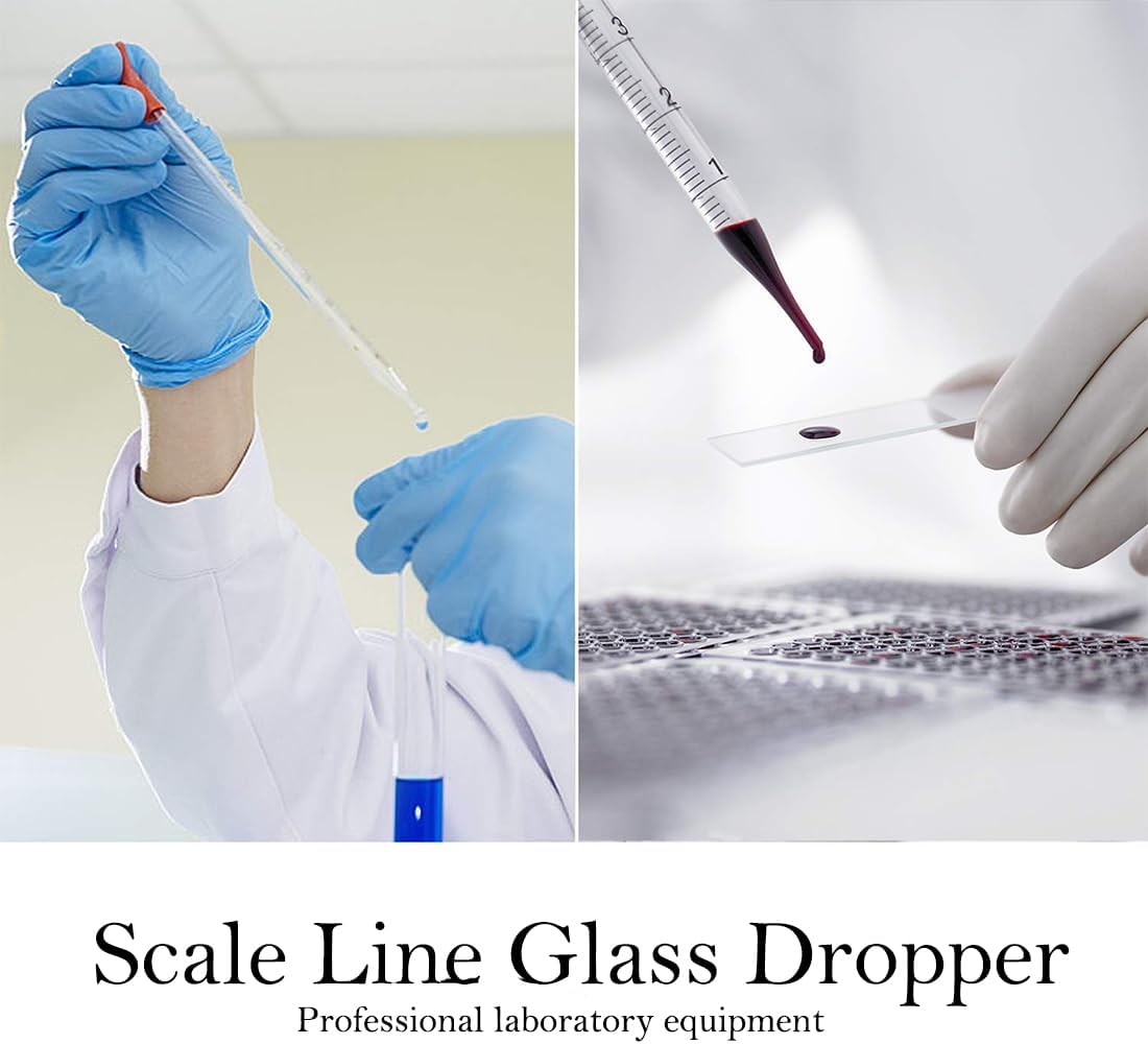 Glass Beakers Cylinder Pipettes Lab Glassware Set 18 Pieces | 5 Beakers 50/100/250/500/1000ml, 4 Graduated Cylinders
