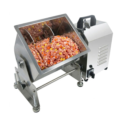 Hakka 30lb/15L Electric Meat Mixer, Stainless Steel 20L Capacity Tilt Tank Commercial Meat Mixer with Motor for