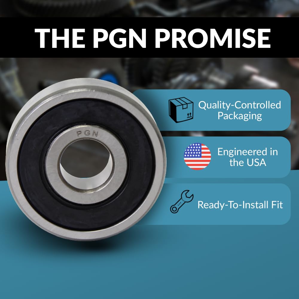 PGN 6210-2RS (1 Pack) Ball Bearing 50x90x20mm Chrome Steel Sealed