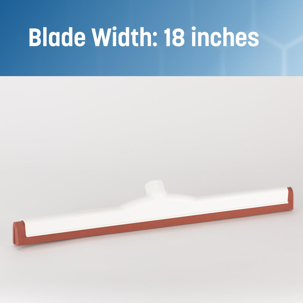 Flo-Pac Moss Foam Floor Squeegee Window Squeegee with Plastic Frame for Floor, Bathroom, Kitchen, Concrete, Tile