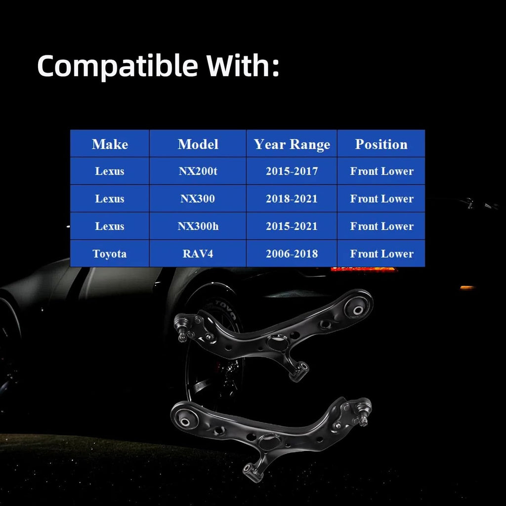 Front Lower Control Arm K620586 K620587 for Toyota RAV4 2006-2018 2PC