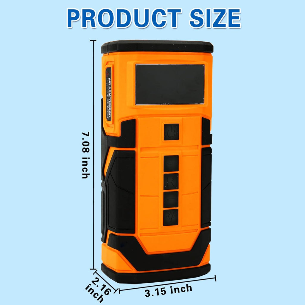 Car Jump Starter with Air Compressor, 3000A Car Battery Jumper Starter Portable (9.0 Gas/6.5L Diesel) with 150PSl
