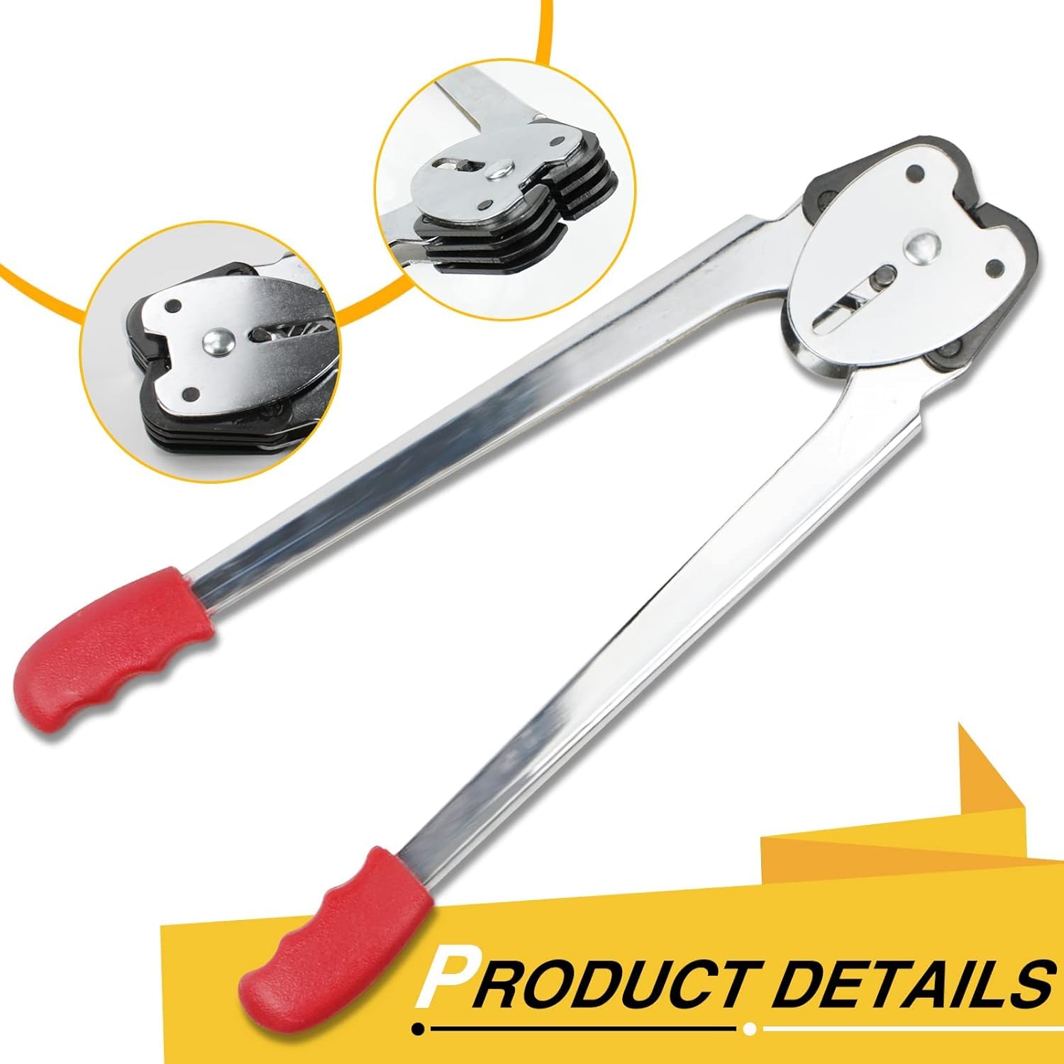 Packaging Banding Strapping Kit, Poly Strapping Tensioner, | 4000" PP Strapping Band,100 Pcs Metal Seals, Sealer