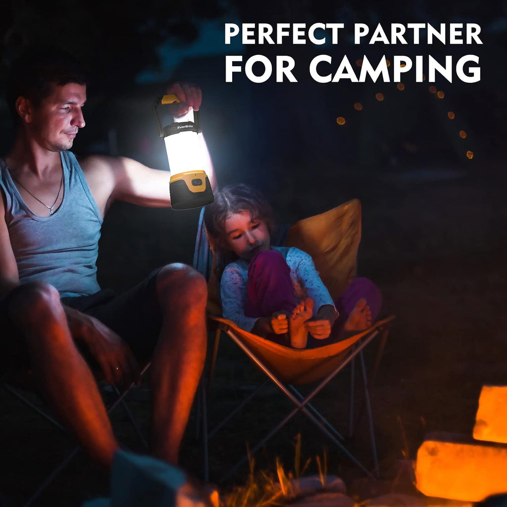 1000LM Rechargeable LED Camping Lantern with Stepless Dimming | 1000 Lumens, 5 Light Mode, Hanging Hook, Long