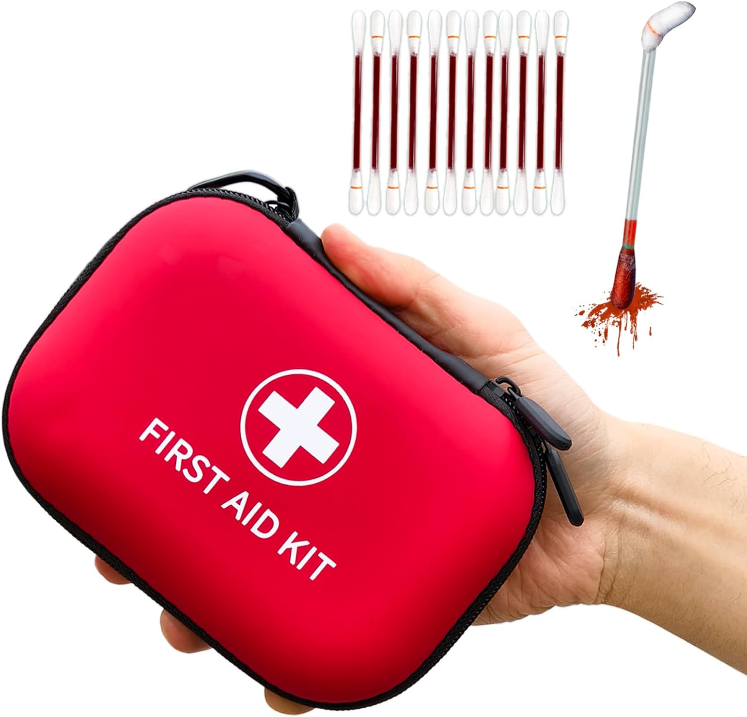 138 Pcs Mini First Aid Kit Travel Size, TSA Approved Small First Aid Kit for Car, Hiking & Home, Compact Travel