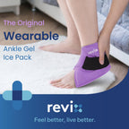 Foot Ice Pack Wrap, All-in-One Wearable Design, Purple