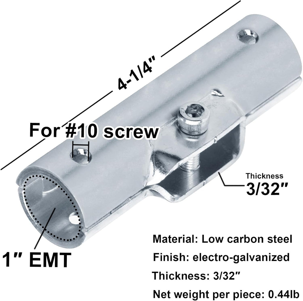 8 Sets 1" EMT Structural Coupling Pipe Clamp Connectors
