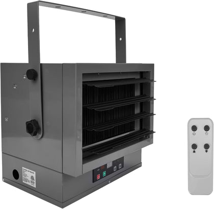 Garage Heater 7500W Electric Fan-forced Heater - Wall/Ceiling Mount, Smart Temperature Control, Overheat Protection