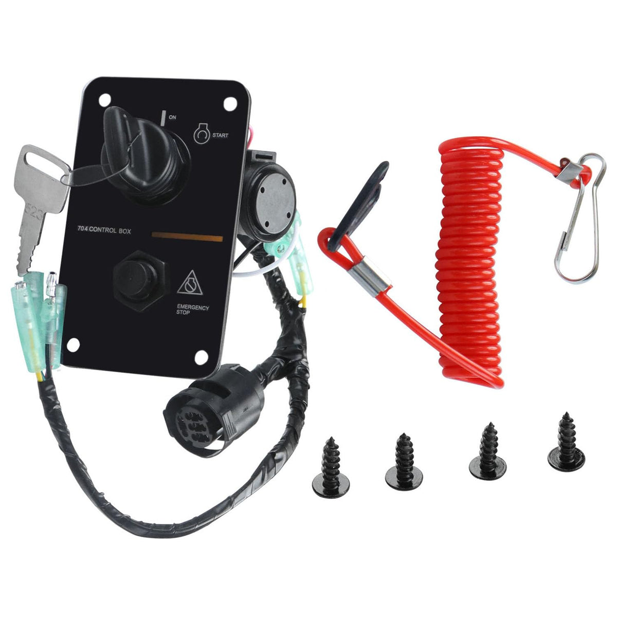 Main Switch Panel Single Engine Key Switch Panel Compatible with Yamaha
