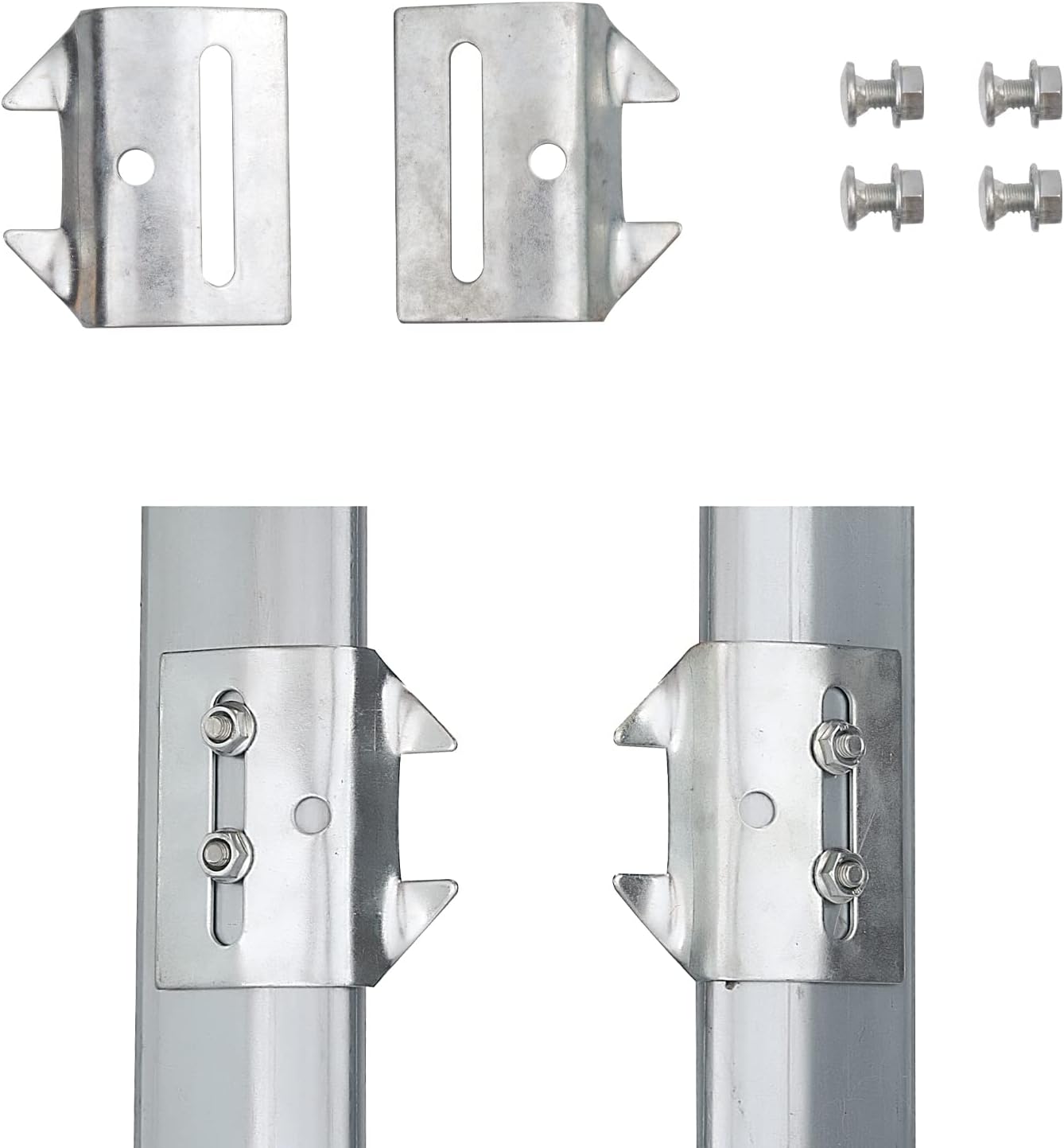 Garage Door Lock Kit with Spring Latch （Including All Hardware） Garage Door Lock Set Fits 1-3/8" Through 2" Thick