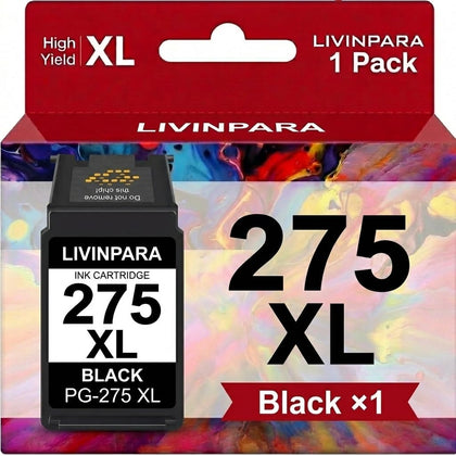 PG-275 XL Ink Cartridges Combo Pack Compatible with Canon 275 XL for Pixma TS3722 TR4700 TR4720 TR4722 TS3522 TS3720