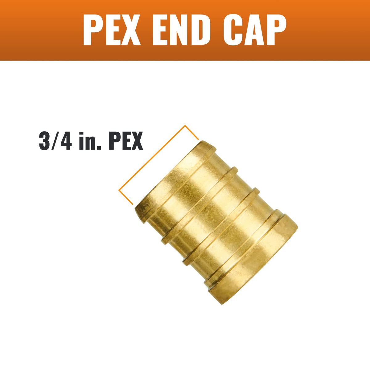 SUNGATOR 25-Pack 3/4 Inch PEX Plug End Cap Fittings