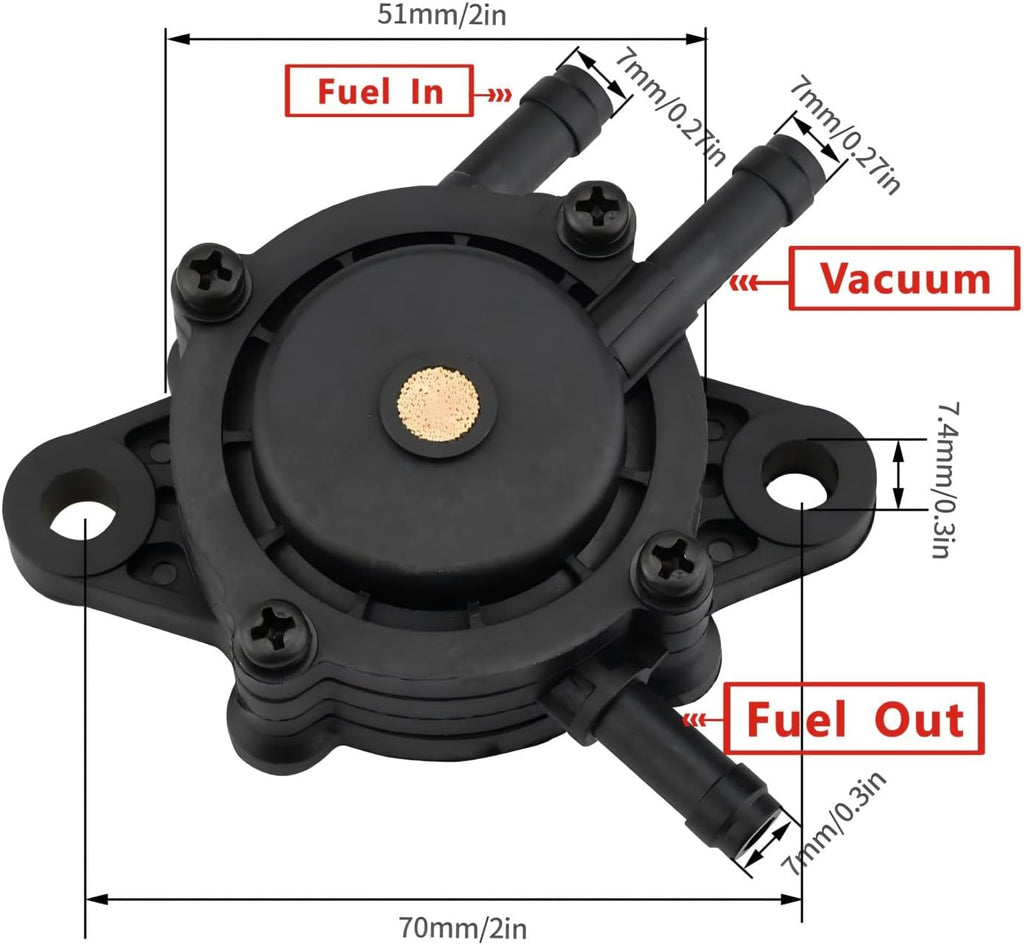 Replace Fuel Pump Briggs 808492 597338 17hp-27hp