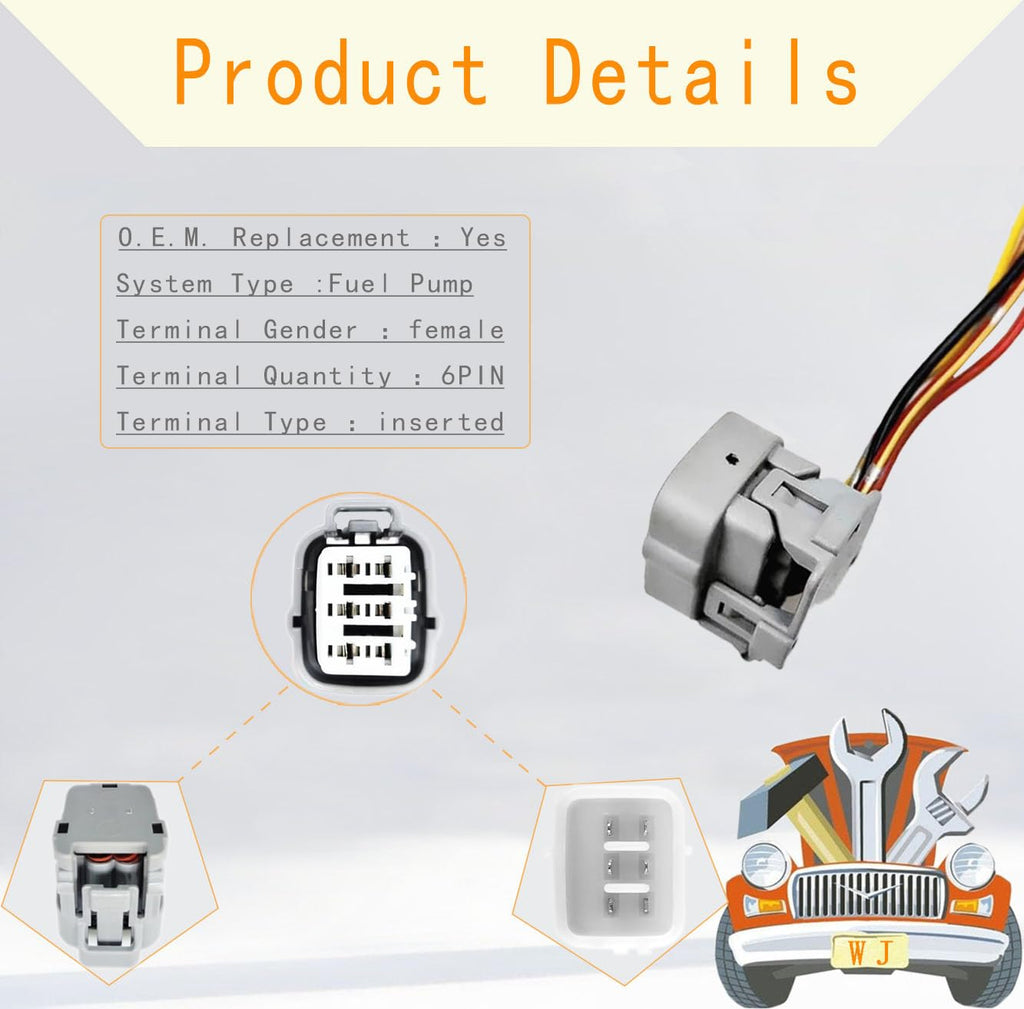 Fuel Pump Wire Plug 1PCS Compatible with Subaru Forester Outback E9394M