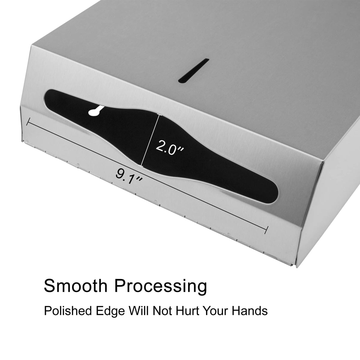 Paper Towel Dispenser, Commercial Stainless Steel, Brushed