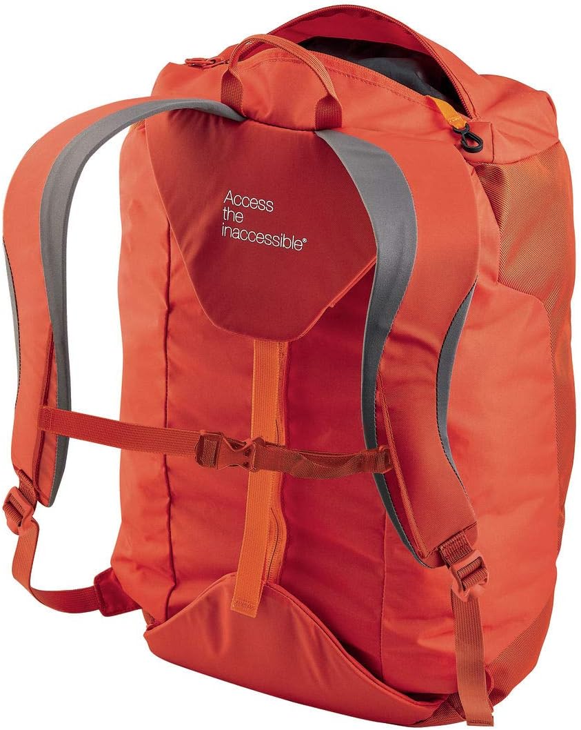 KLIFF Rock Climbing Rope Bag - Red/Orange | 36-Liter Rope Bag for Sport Climbing with Removable Tarp