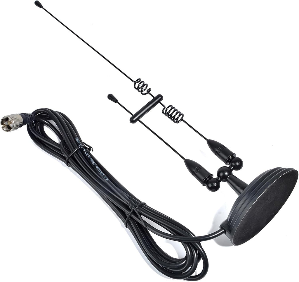 Amateur Dual Band VHF & UHF Magnet Base Mobile Radio Antenna W/PL259 | 3.5inchs Magnetic Mount,for SO239 2m/70cm