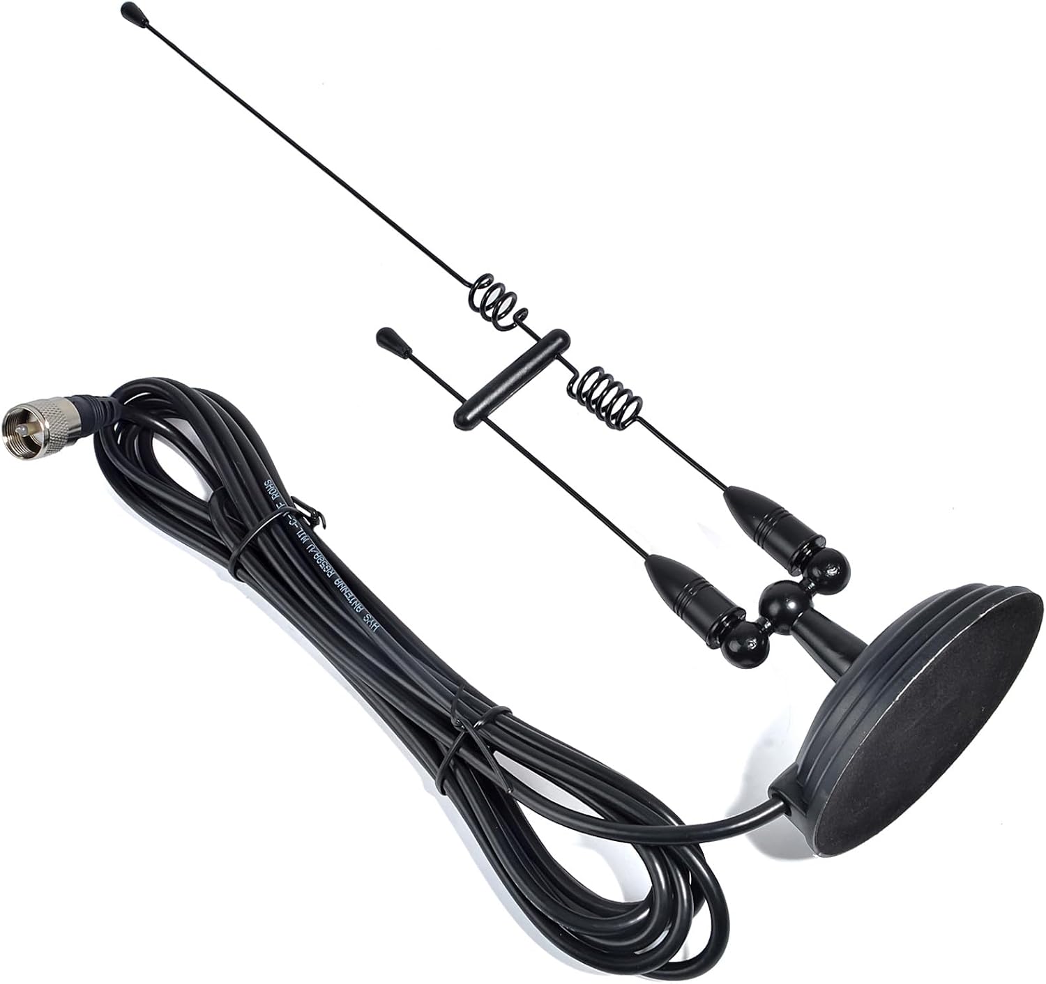 Amateur Dual Band VHF & UHF Magnet Base Mobile Radio Antenna W/PL259 | 3.5inchs Magnetic Mount,for SO239 2m/70cm