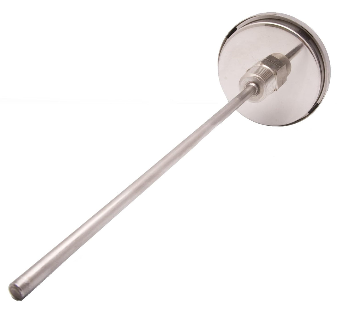 Industrial Bimetal Thermometer, 3" Face x 9" Stem, 0-250°F, S.S. Case