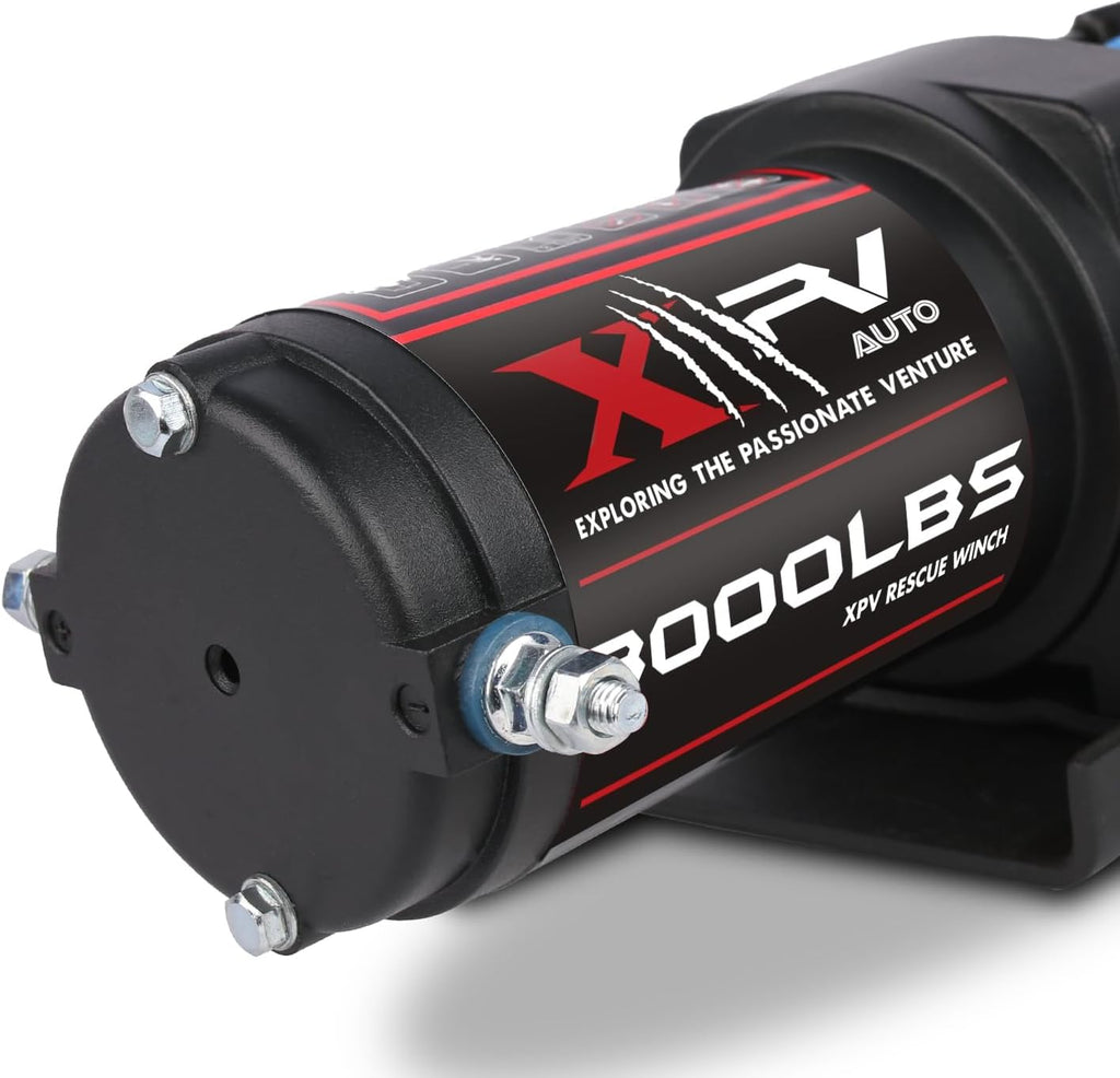 3000 lb 12V DC Electric Winch with Both Wireless Handheld Remote and Corded Control Recovery Steel Cable Waterproof