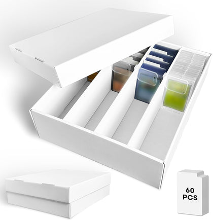 2-Pack Trading Card Storage Box, Cardboard Card Box for MTG TCG Sports Card | Affordable Bulk Card Storage