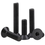 30pcs 5/16-18 x (3/4" to 2") Flat Countersunk Head Socket Head Cap Screws with Hex Key, 10.9 Grade Alloy Steel, Black Oxide Finish, Allen Hex Socket Drive, Full Threaded, Coarse Thread UNC