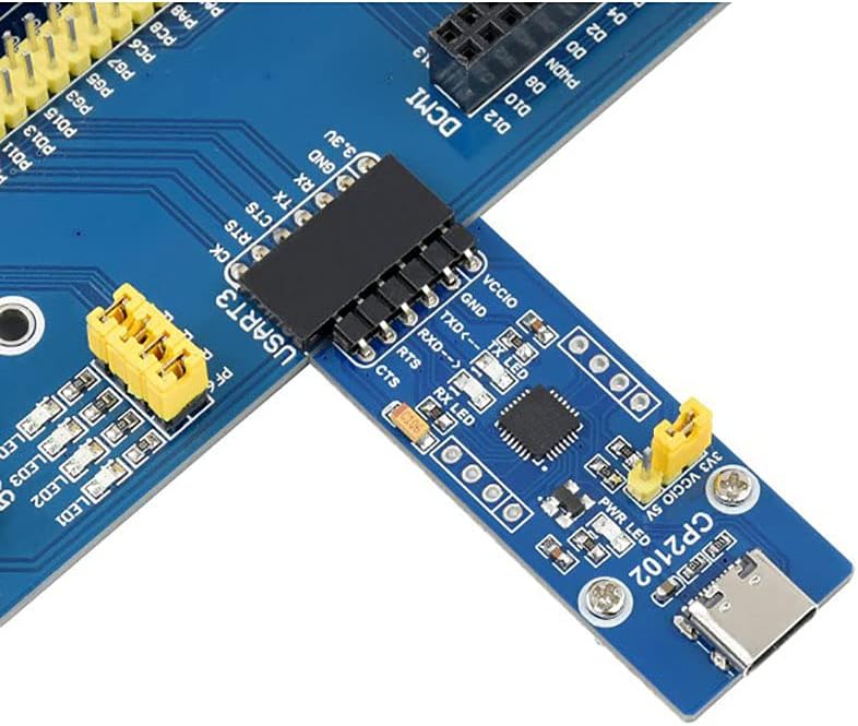 CP2102 USB to UART (TTL) Communication Converter Module, Compatible with 3.3V Logic Level, USB-C Connector