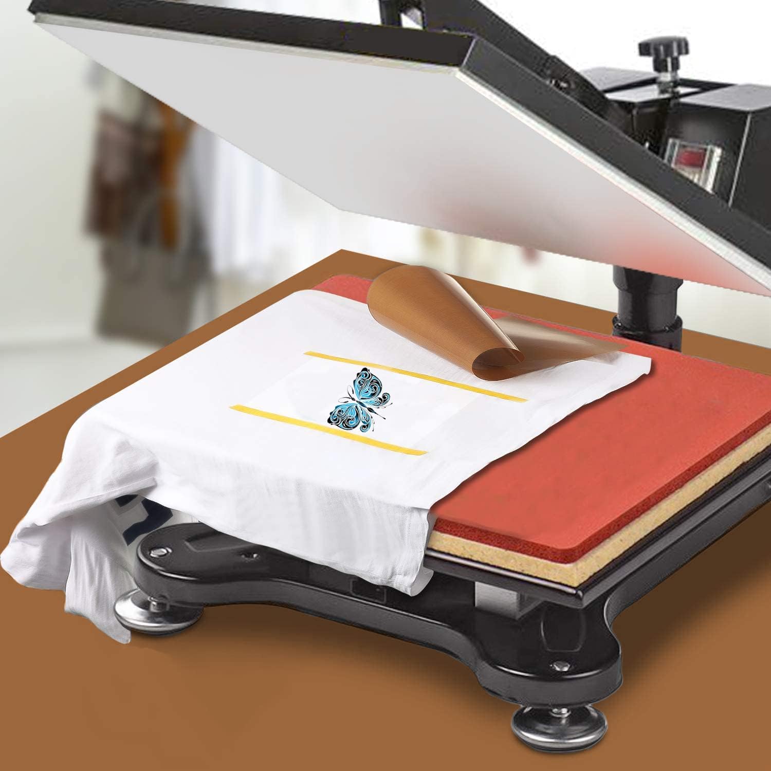 16x24 Inch Large Teflon Sheets for Heat Press Machine,Non-stick Reusable PTFE Paper Sheet Roll for Cricut Sublimation