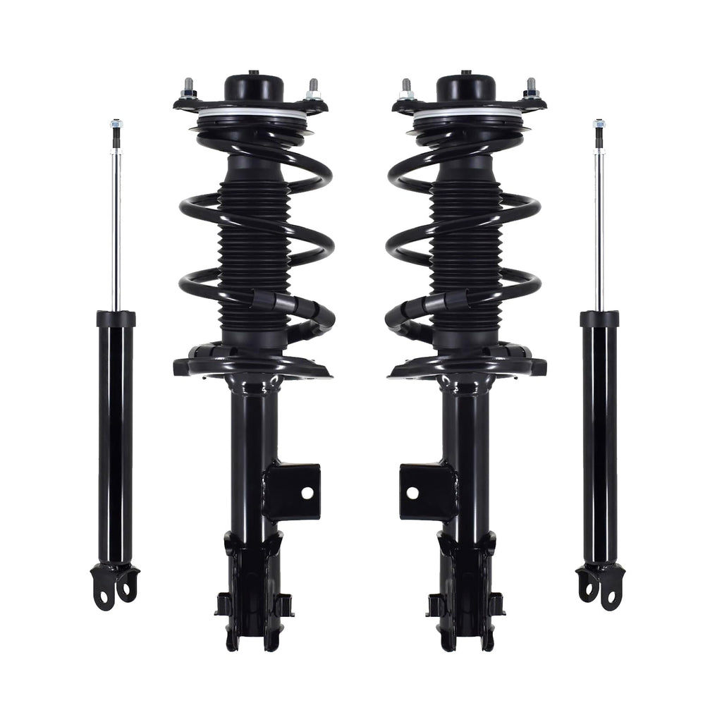 PM Auto Front-Rear Set 4 Quick Complete Strut-Shock Compatible With 2013-2014 Hyundai Sonata w/+H