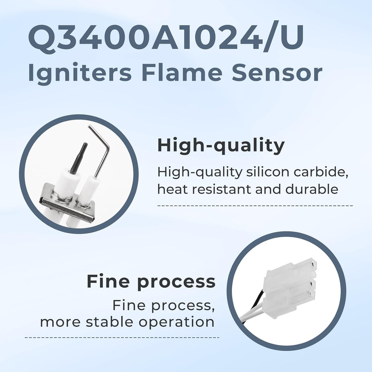 Q3400A1024/U Igniters, Flame Rod Assembly Fit for Honeywell SV9500M Valve