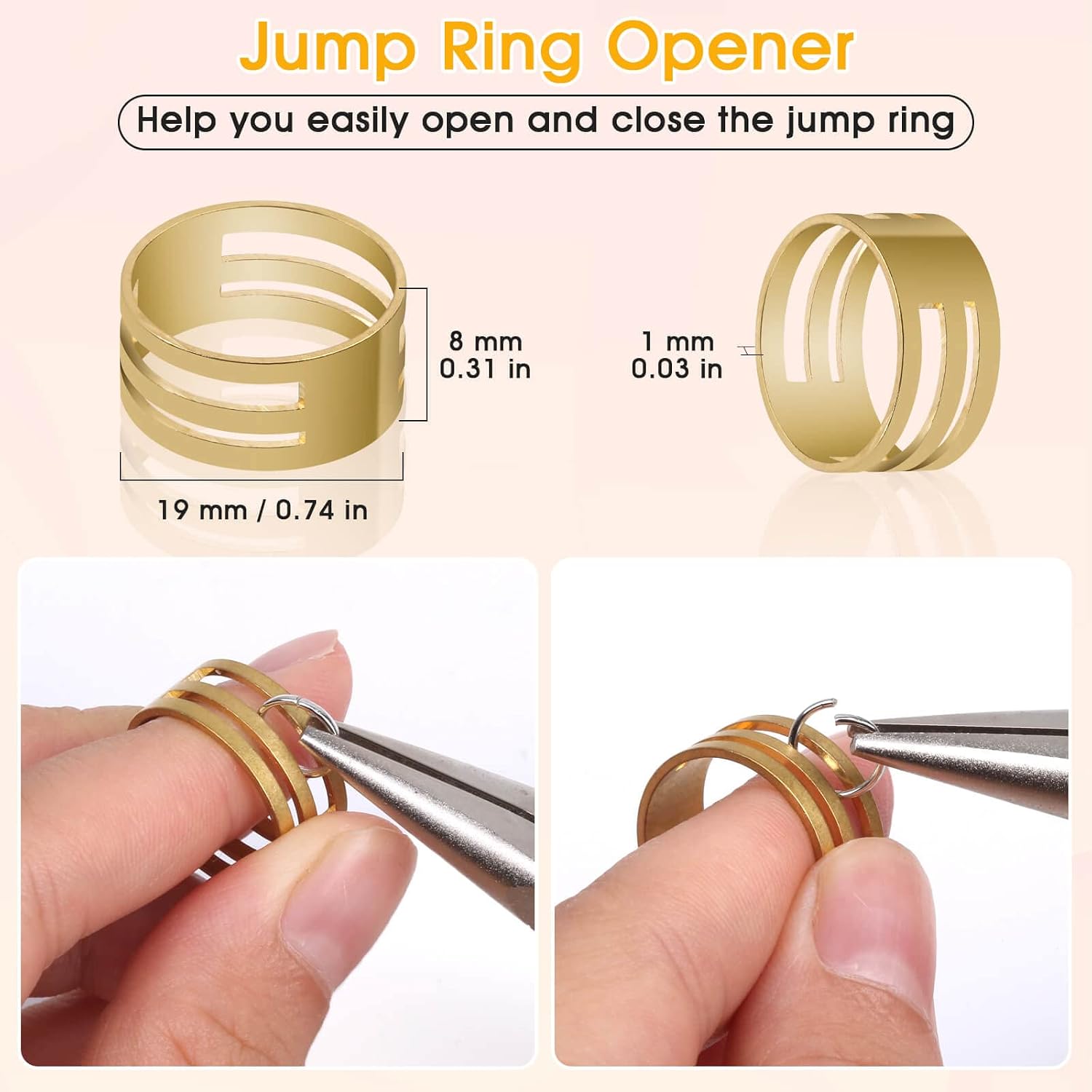 4600Pcs Silver Jump Rings with Jump Rings Open/Close Tools for Jewelry Making and Necklace Repair (Assorted Sizes)