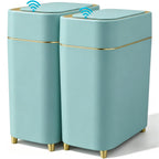 2-Pack - Touchless Bathroom Trash Can with Lid - Motion Sensor Trash Can