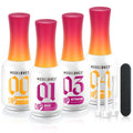 Dip Powder Liquid Set, Base Top Activator Brush Saver, 8 Pc