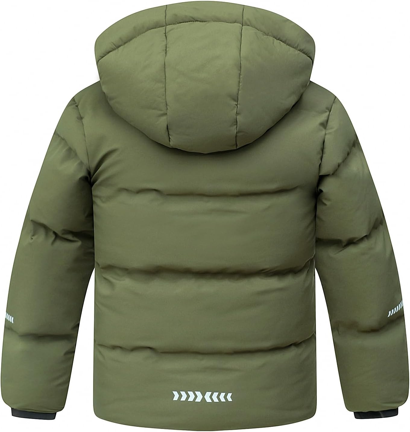 Kids Boy's Winter Coat | Fleece Lined Waterproof Jacket Puffy Cotton Coat Thick Hooded Down Outdoor Coats